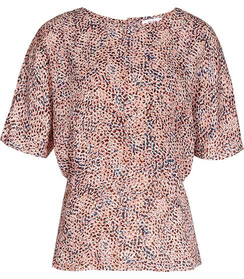 Reiss Ava Silk Button Top