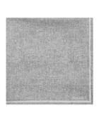 Reiss Craven - Silk Pocket Square In Grey, Mens