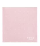 Reiss Planet - Mens Silk Twill Pocket Square In Red