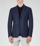Reiss Teller - Slim Wool Blazer In Blue, Mens, Size 36