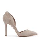 Reiss Aurelia - Womens Suede Point-toe Shoes In Brown