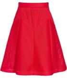Reiss Amythist - Womens Textured A-line Skirt In Red, Size 4
