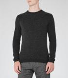 Reiss Hampton - Mens Cashmere Crew-neck Jumper In Grey, Size S