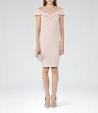 Reiss Haddi - Womens Off-the-shoulder Dress In Orange, Size 4