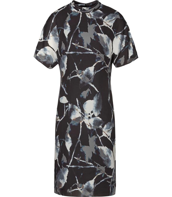 Reiss Becca - Womens Printed Dress In Black, Size 4
