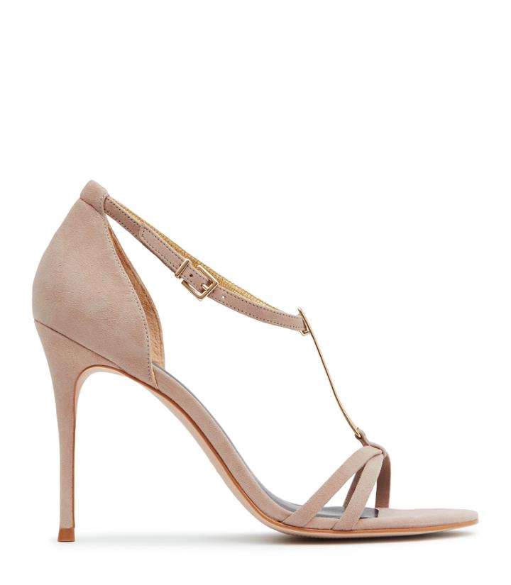 Reiss Ariana - Womens T-bar Sandals In Brown, Size 4