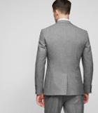 Reiss Robin B - Hopsack Weave Blazer In Grey, Mens, Size 34