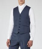 Reiss George W - Mens Slim-fit Waistcoat In Blue, Size 42