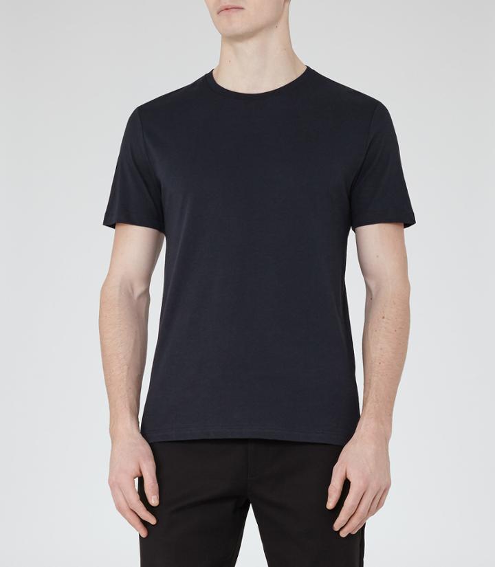 Reiss Bless - Mens Crew-neck T-shirt In Blue, Size Xs