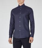 Reiss Perdie - Mens Linen Shirt In Blue, Size S