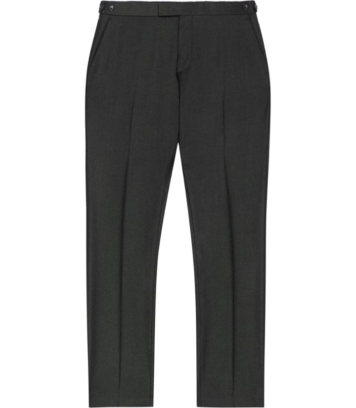 Reiss Frazier T - Mens Wool Tailored Trousers In Green, Size 28