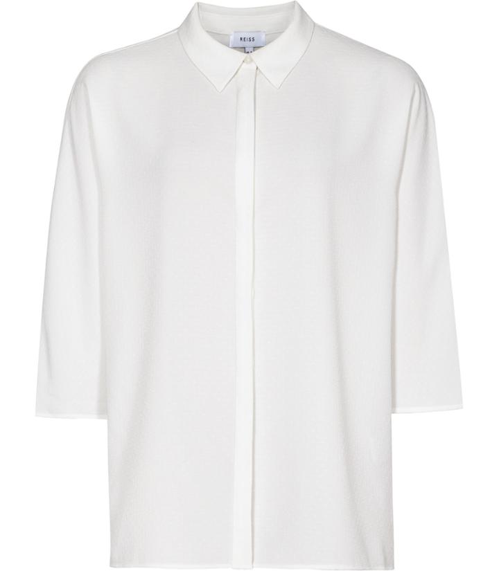 Reiss Sophie - Womens Wide-sleeve Shirt In White, Size 4