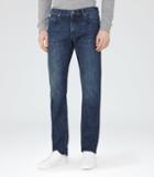 Reiss Tenda - Mens Slim-fit Washed Jeans In Blue, Size 32