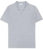 Reiss Almancil - Mens Open Collar Polo Shirt In Blue, Size Xs