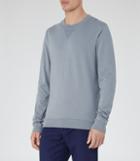Reiss Wilde - Mens Crew-neck Sweatshirt In Blue, Size Xs