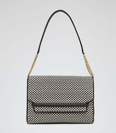 Reiss Lara Weave Weave Handbag