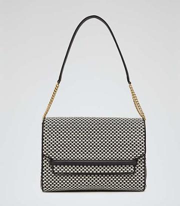 Reiss Lara Weave Weave Handbag