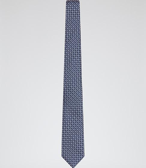 Reiss Xaviar Geometric Silk Tie