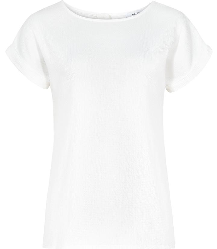 Reiss Elsie - Womens Button-back Top In White, Size 4