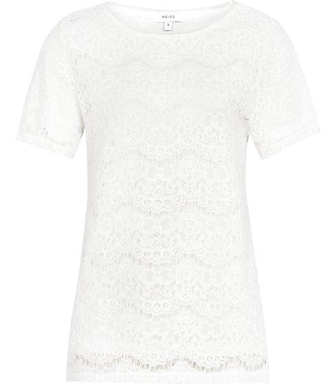 Reiss Rayee Lace T-shirt