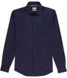 Reiss Jupiter - Mens Concealed Placket Shirt In Blue, Size Xs