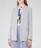 Reiss Aura - Womens Open-front Jacket In Blue, Size 4