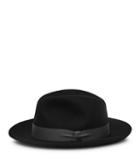 Reiss Grosvenor - Mens Christys Wool Fedora Hat In Black, Size S/m