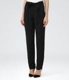 Reiss Promise - Womens Relaxed Trousers In Black, Size 12
