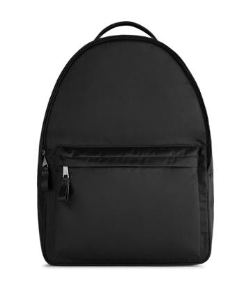 Reiss Ginger - Nylon Trim Backpack In Black, Mens