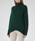 Reiss Daveen - Womens Cashmere Roll-neck Jumper In Green, Size S