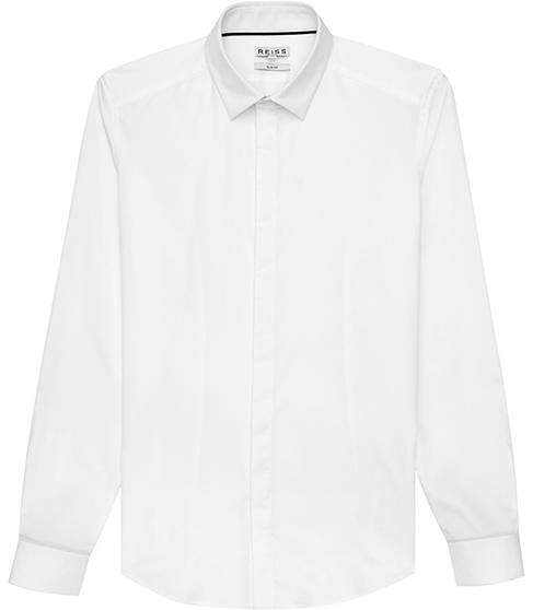 Reiss Jupiter Concealed Placket Shirt