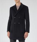 Reiss Mapel - Double-breasted Coat In Blue, Mens, Size S