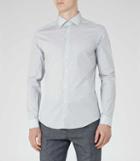 Reiss Halo - Mens Micro Dot Shirt In White, Size S