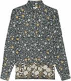 Reiss Marcie - Floral Printed Shirt In Green, Mens, Size S
