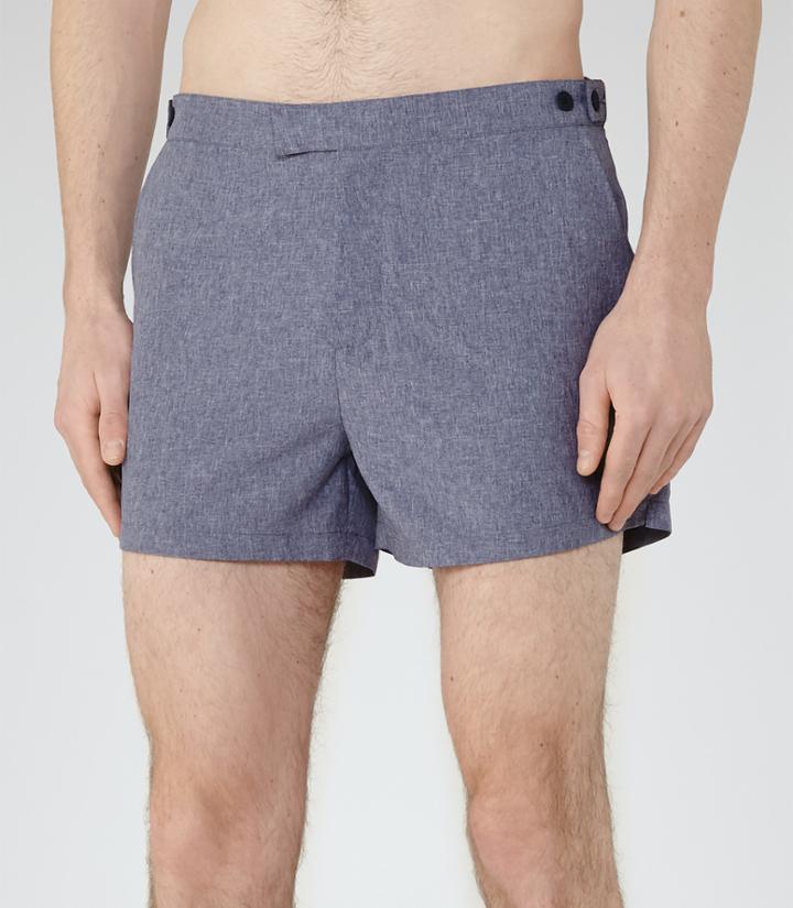 Reiss Ibiza - Mens Tailored Swim Shorts In Blue, Size S