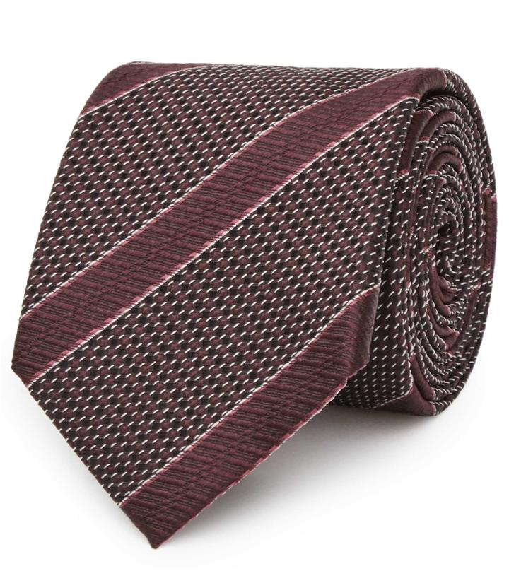 Reiss Wonder - Mens Striped Silk Tie In Red, Size One Size
