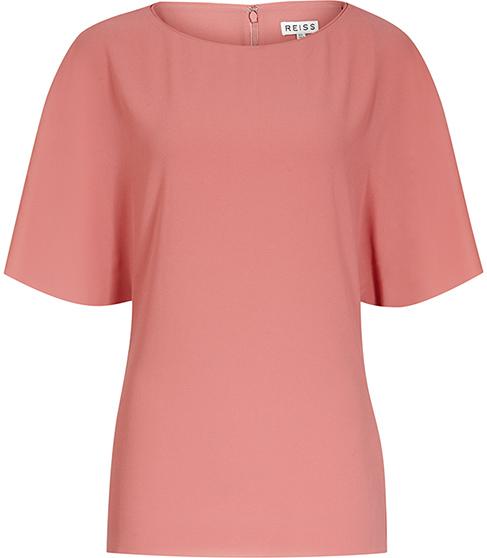 Reiss Lexi Fluid Cap-sleeve Top