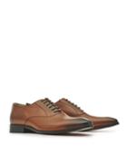 Reiss Fenton - Mens Leather Oxford Shoes In Brown, Size 9