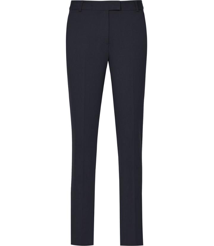 Reiss Joanne - Womens Cropped Tailored Trousers In Blue, Size 4