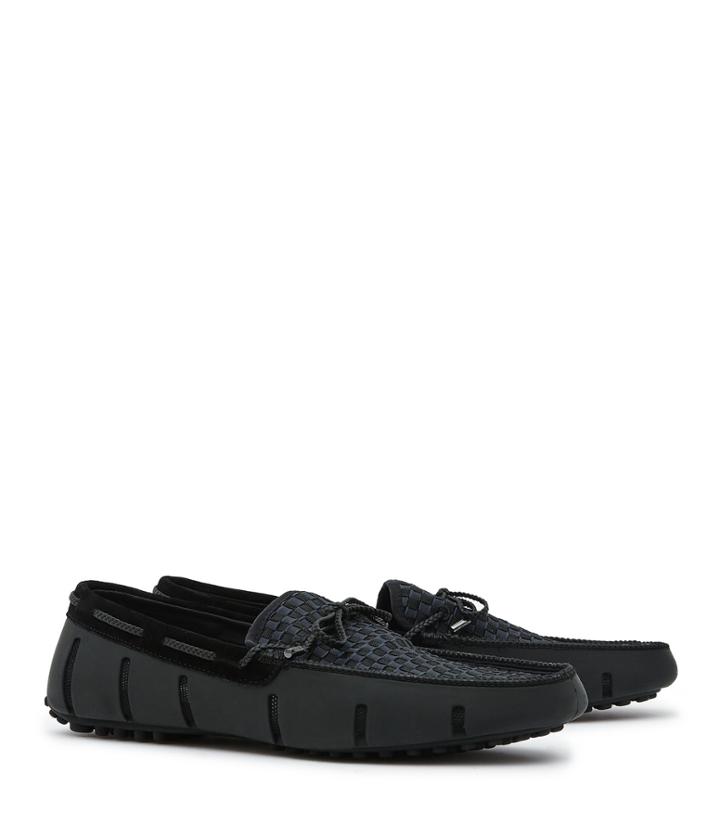 Reiss Swims Woven Lace Loafer - Mens Woven Lace Loafers In Black, Size 9