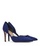 Reiss Lawrence Suede - Womens Suede Court Shoes In Blue, Size 5
