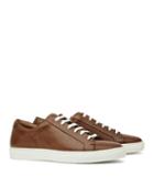 Reiss Darren - Contrast Sole Sneakers In Brown, Mens, Size 9