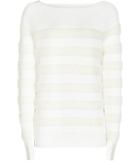 Reiss Orphilla - Womens Textured-stripe Jumper In White, Size Xs