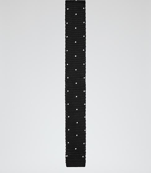Reiss Mycroft Silk Polka Dot Tie