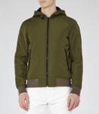 Reiss Marchland - Mens Hooded Bomber Jacket In Brown, Size S