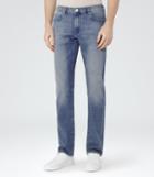 Reiss Watergate - Slim-fit Washed Jeans In Blue, Mens, Size 30