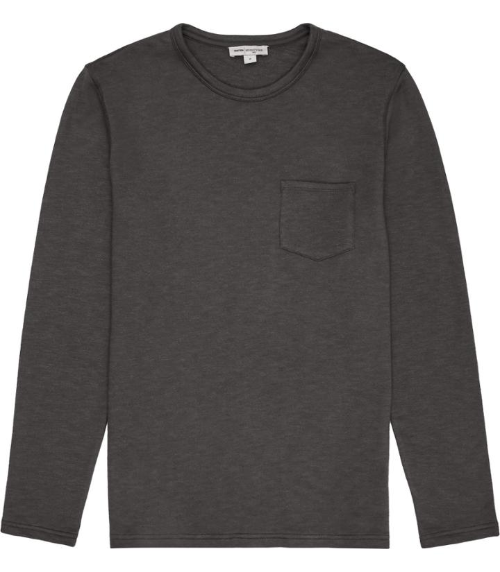 Reiss Grove - Mens Long Sleeve T-shirt In Grey, Size Xs