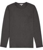 Reiss Grove - Mens Long Sleeve T-shirt In Grey, Size Xs