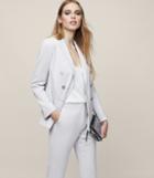 Reiss Hadyn Jacket - Double-breasted Blazer In Grey, Womens, Size 0