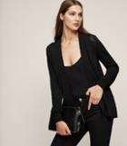 Reiss Natasha - Open-front Cardigan In Black, Womens, Size 0